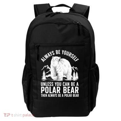 Cool Polar Bear Design For Animal Polar Bear Lover Backpack