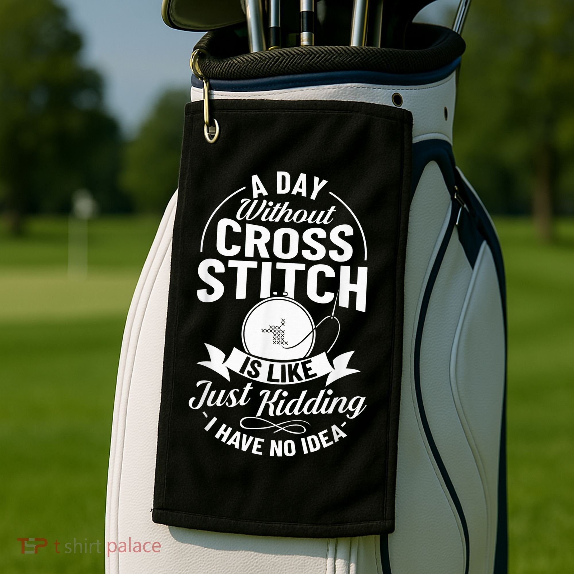 Counted Pattern Beginner Alphabet Needle Golf Towel