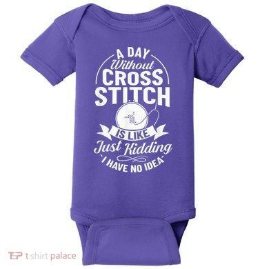 Counted Pattern Beginner Alphabet Needle Baby Bodysuit