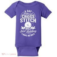 Counted Pattern Beginner Alphabet Needle Baby Bodysuit thumb 0