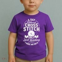 Counted Pattern Beginner Alphabet Needle Toddler T-Shirt thumb 2