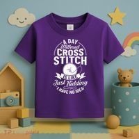 Counted Pattern Beginner Alphabet Needle Toddler T-Shirt thumb 3
