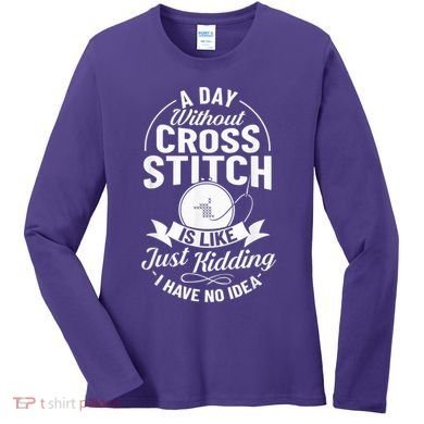 Counted Pattern Beginner Alphabet Needle Women's Long Sleeve Shirt