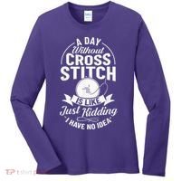 Counted Pattern Beginner Alphabet Needle Women's Long Sleeve Shirt thumb 0