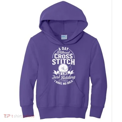 Counted Pattern Beginner Alphabet Needle Kids Hoodie