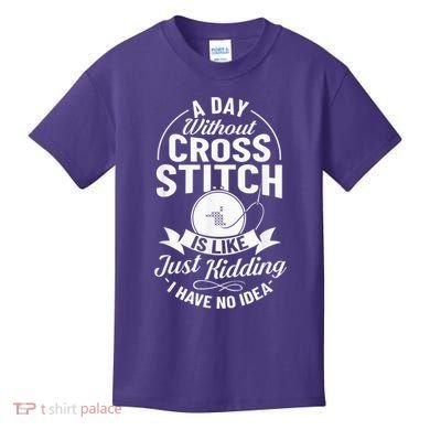 Counted Pattern Beginner Alphabet Needle Kids T-Shirt