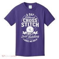Counted Pattern Beginner Alphabet Needle Kids T-Shirt thumb 0