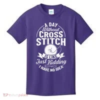 Counted Pattern Beginner Alphabet Needle Kids T-Shirt thumb 0