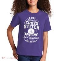 Counted Pattern Beginner Alphabet Needle Kids T-Shirt thumb 2