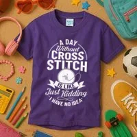 Counted Pattern Beginner Alphabet Needle Kids T-Shirt thumb 3