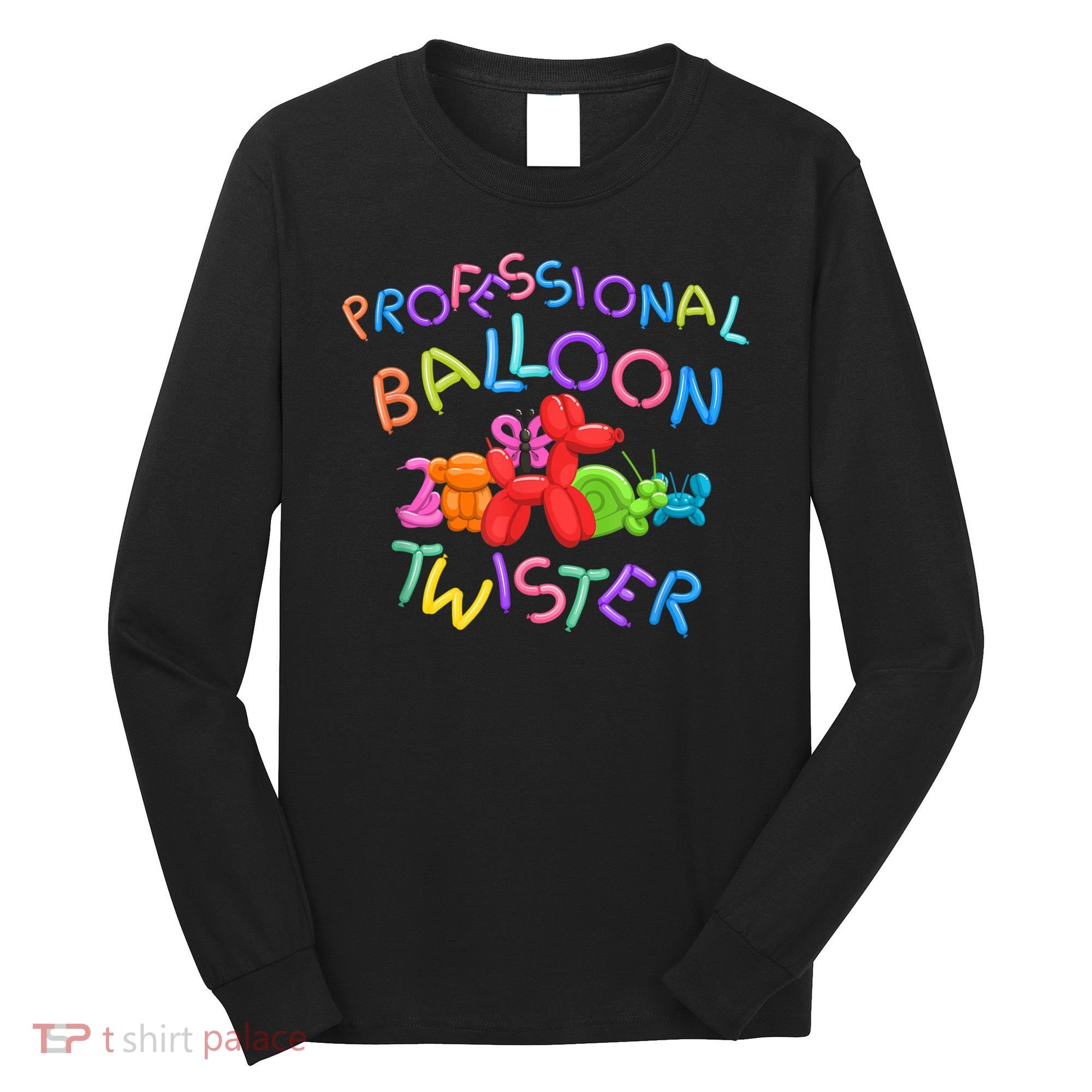Cute Professional Balloon Animal Twister Party Long Sleeve Shirt