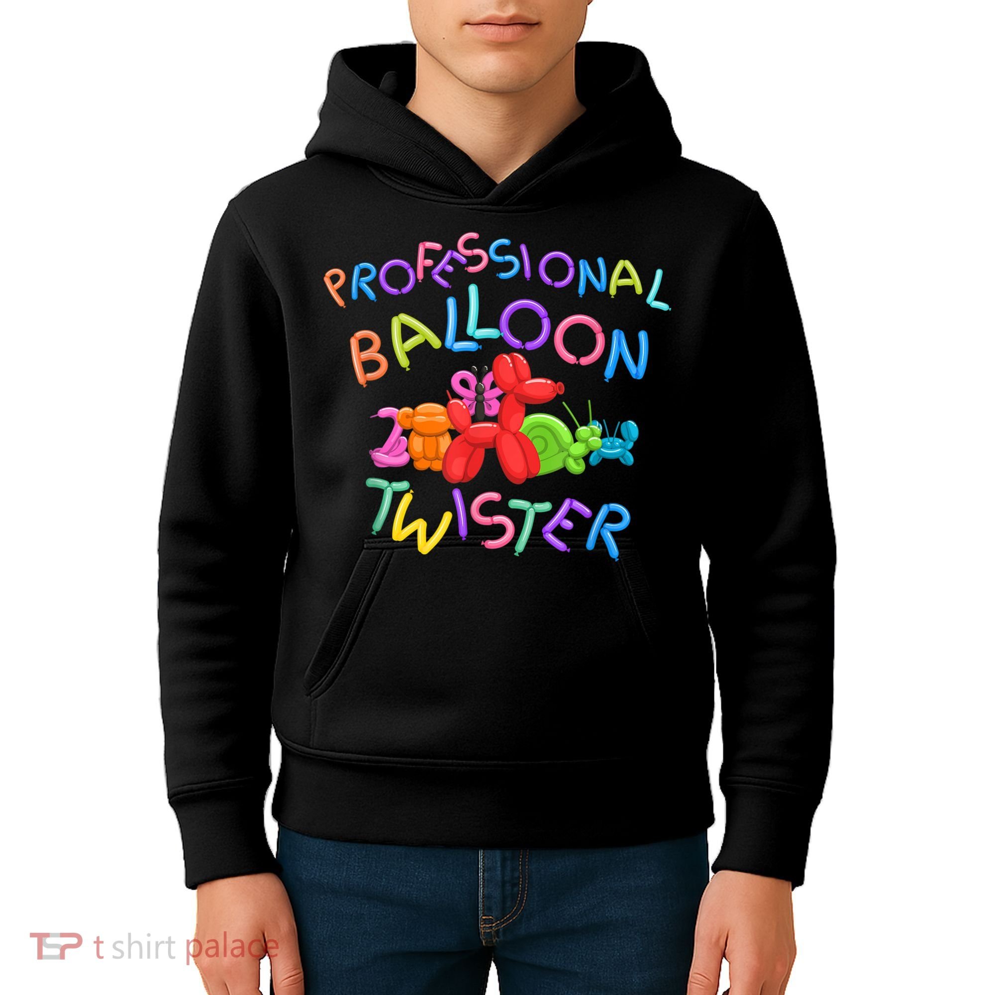 Cute Professional Balloon Animal Twister Party Kids Hoodie