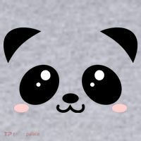Cute Panda Bear Black & White Kawaii Cartoon Animal Face Women's Sweatshirt thumb 2