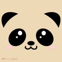 Cute Panda Bear Black & White Kawaii Cartoon Animal Face Tote Bag thumb 4