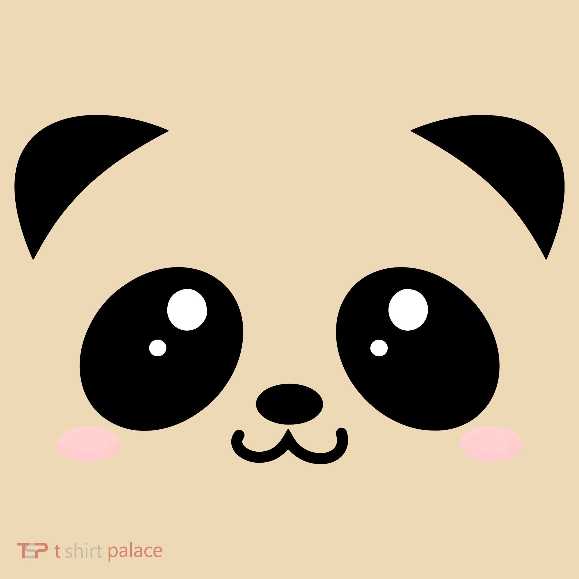 Cute Panda Bear Black & White Kawaii Cartoon Animal Face Tote Bag