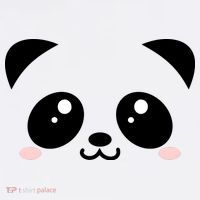 Cute Panda Bear Black & White Kawaii Cartoon Animal Face Women's Hoodie thumb 2