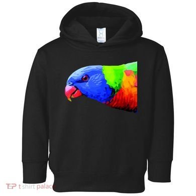 Cool Parrot Bird Funny Side Action Toddler Hoodie