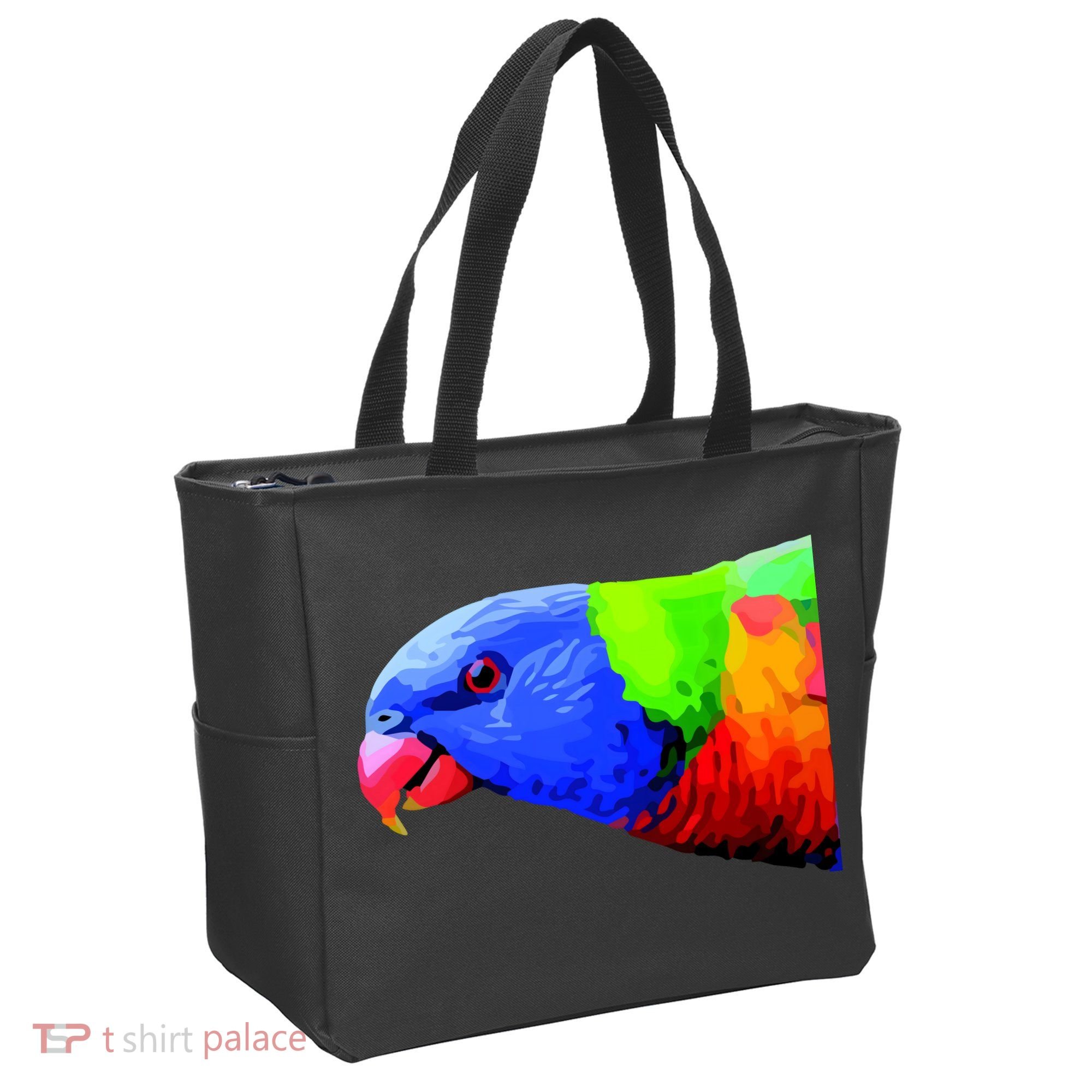 Cool Parrot Bird Funny Side Action Tote Bag