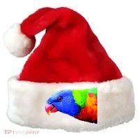 Cool Parrot Bird Funny Side Action Santa Hat thumb 0