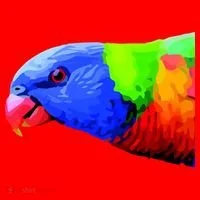Cool Parrot Bird Funny Side Action Santa Hat thumb 1