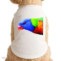 Cool Parrot Bird Funny Side Action Doggie Tank thumb 0