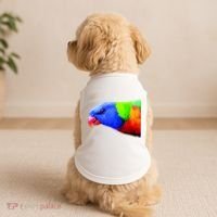 Cool Parrot Bird Funny Side Action Doggie Tank thumb 2