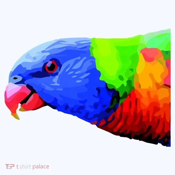 Cool Parrot Bird Funny Side Action Doggie Tank
