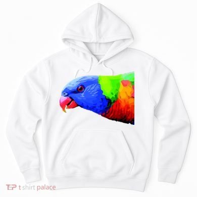 Cool Parrot Bird Funny Side Action Hoodie