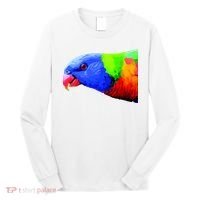 Cool Parrot Bird Funny Side Action Long Sleeve Shirt thumb 0