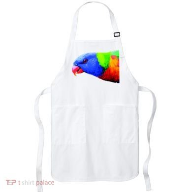 Cool Parrot Bird Funny Side Action Apron