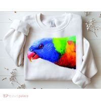 Cool Parrot Bird Funny Side Action Sweatshirt thumb 2