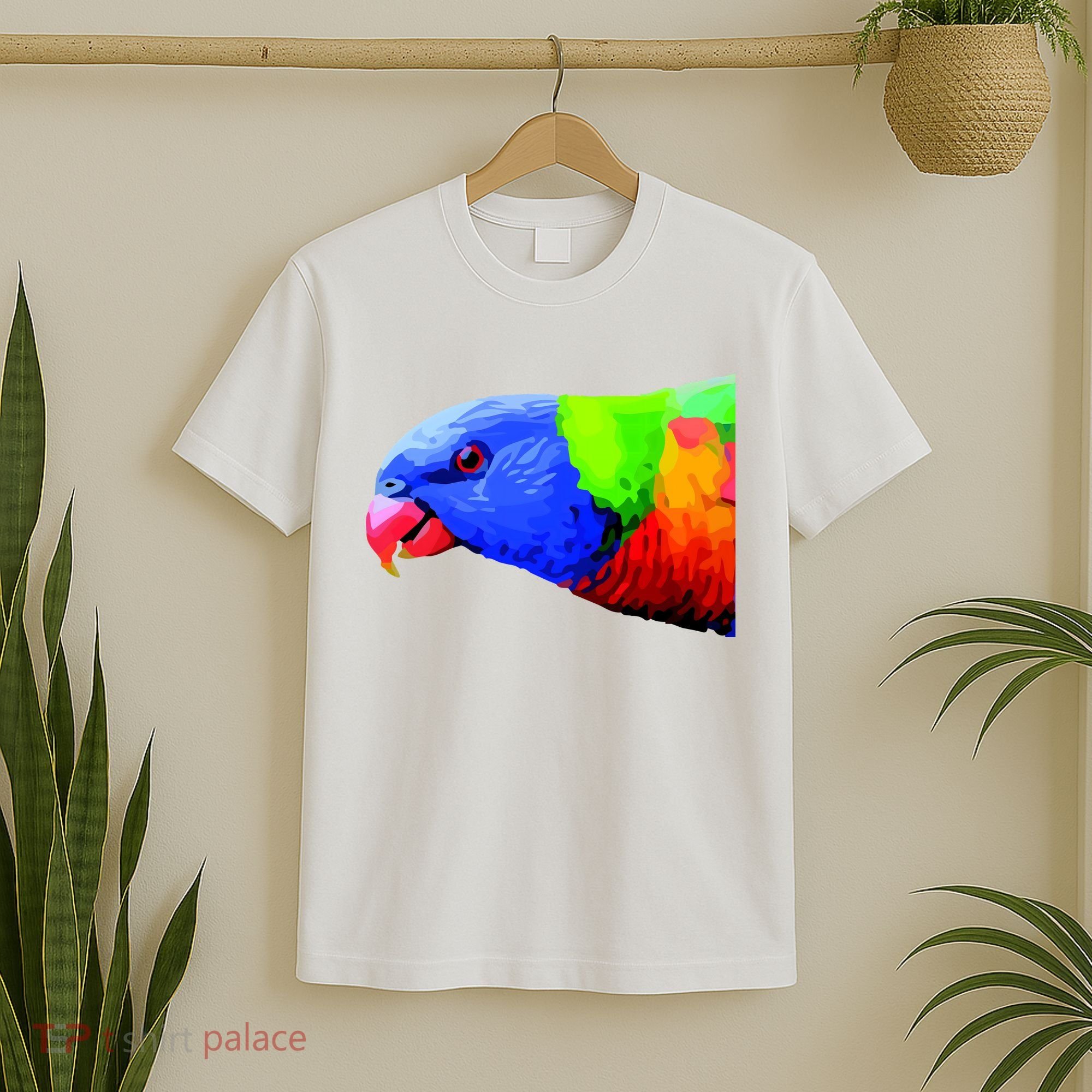 Cool Parrot Bird Funny Side Action T-Shirt
