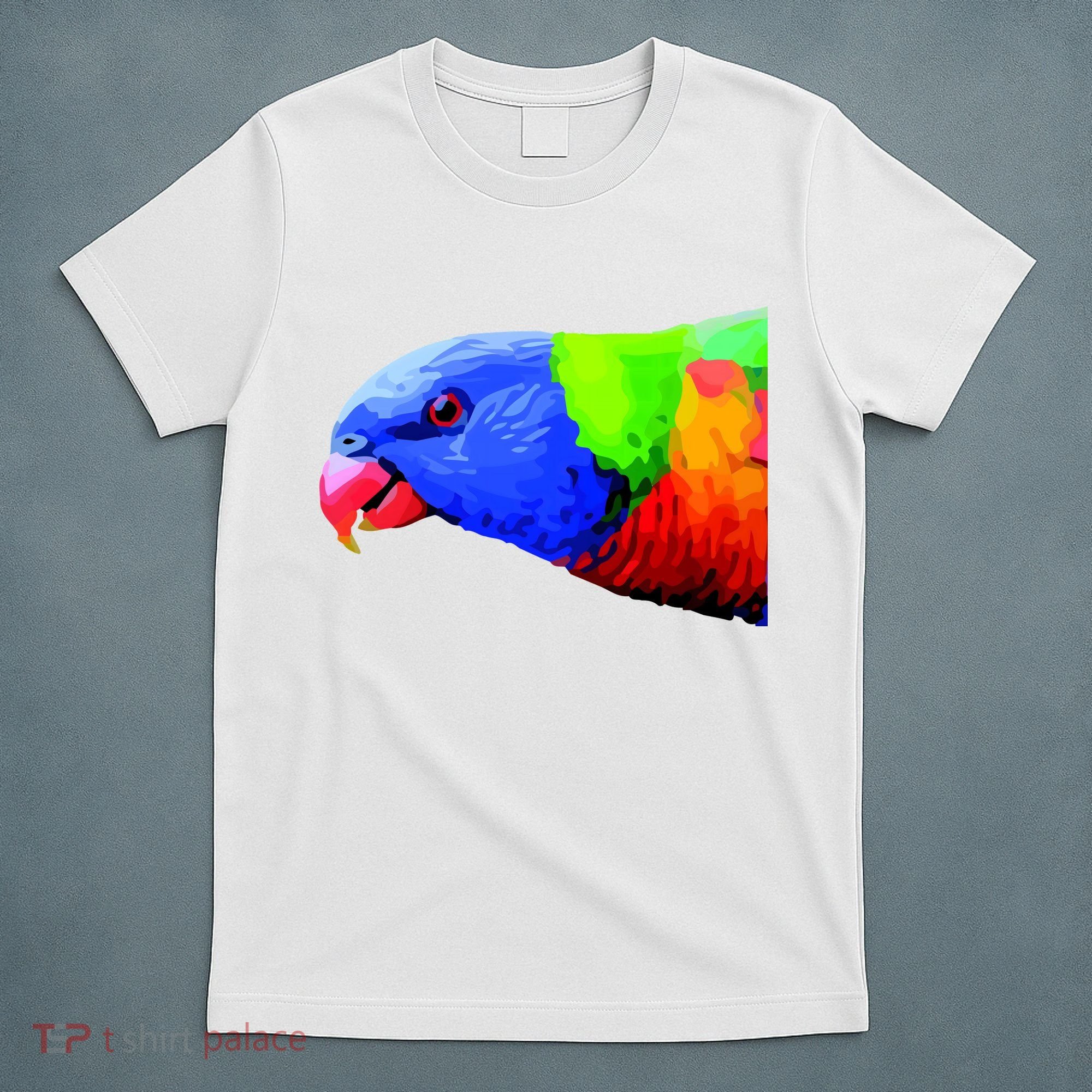 Cool Parrot Bird Funny Side Action T-Shirt