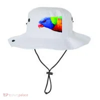 Cool Parrot Bird Funny Side Action Bucket Hat thumb 0