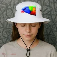 Cool Parrot Bird Funny Side Action Bucket Hat thumb 3