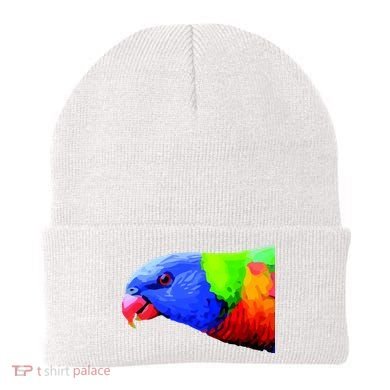 Cool Parrot Bird Funny Side Action Beanie