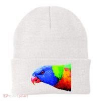 Cool Parrot Bird Funny Side Action Beanie thumb 0