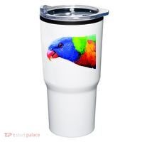 Cool Parrot Bird Funny Side Action Tumbler thumb 0