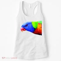 Cool Parrot Bird Funny Side Action Women's Tank Top thumb 0