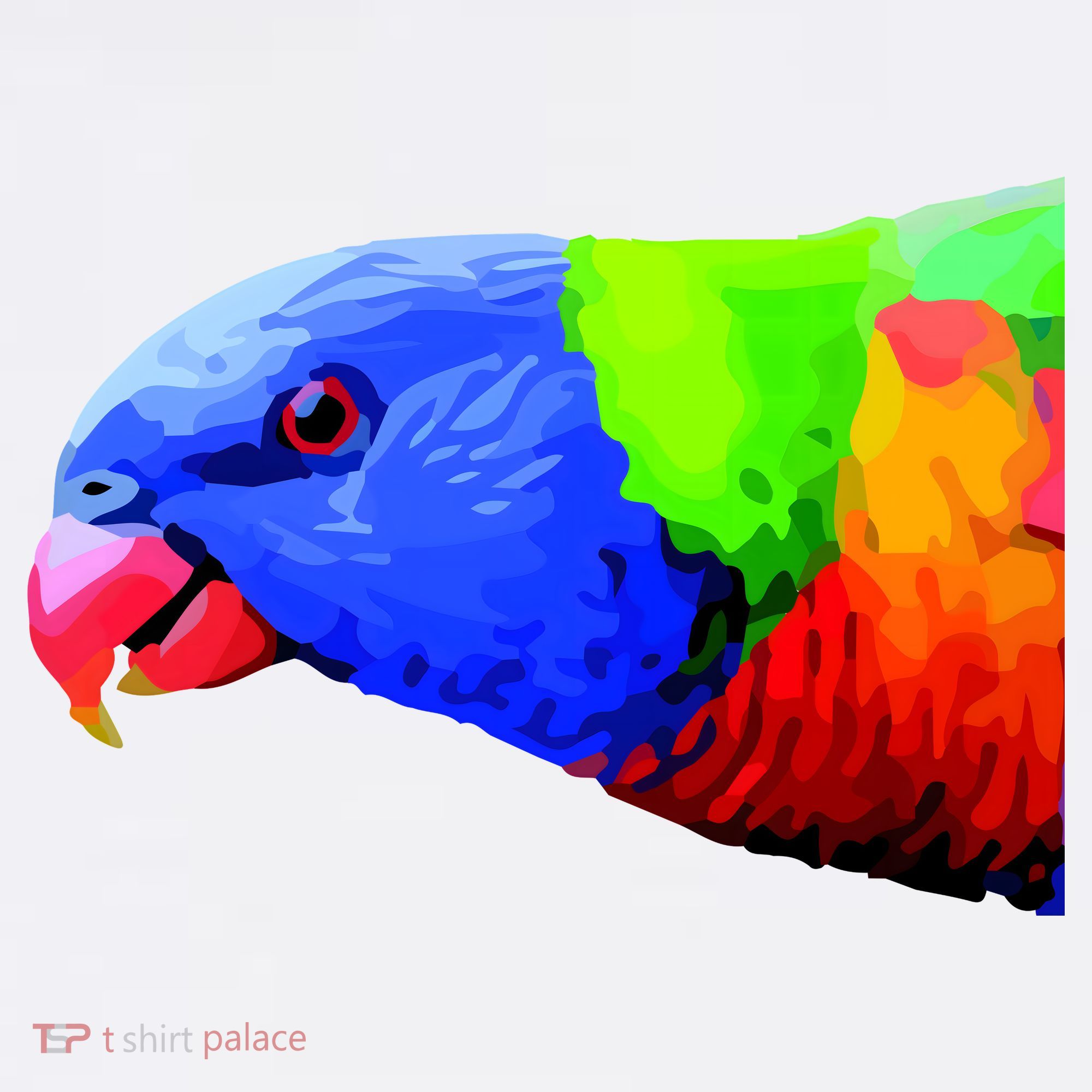 Cool Parrot Bird Funny Side Action Golf Towel