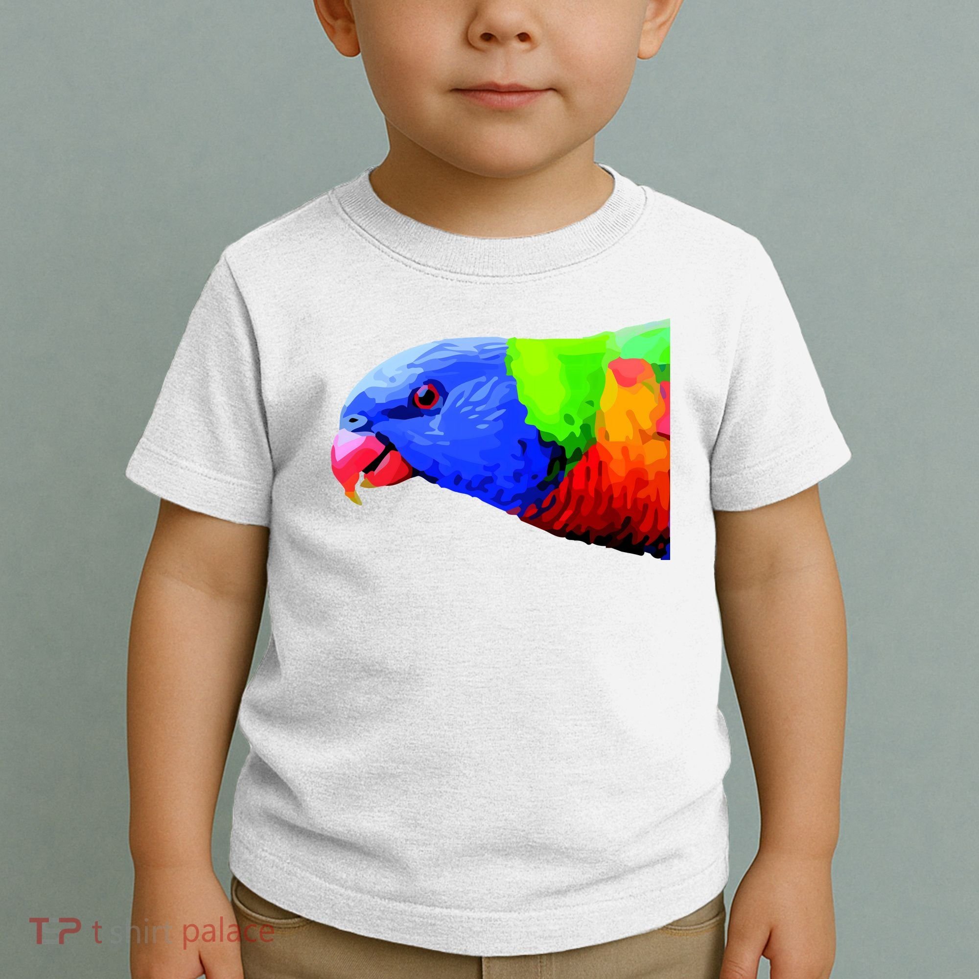 Cool Parrot Bird Funny Side Action Toddler T-Shirt
