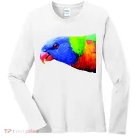 Cool Parrot Bird Funny Side Action Women's Long Sleeve Shirt thumb 0