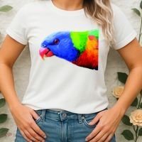 Cool Parrot Bird Funny Side Action Women's T-Shirt thumb 2