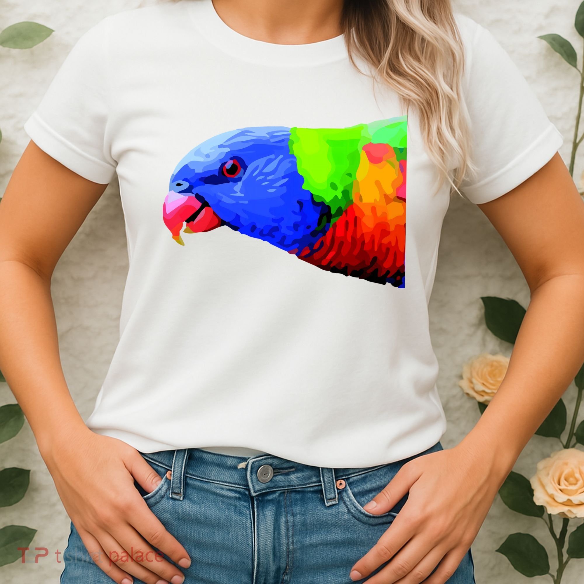 Cool Parrot Bird Funny Side Action Women's T-Shirt