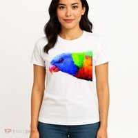 Cool Parrot Bird Funny Side Action Women's T-Shirt thumb 4