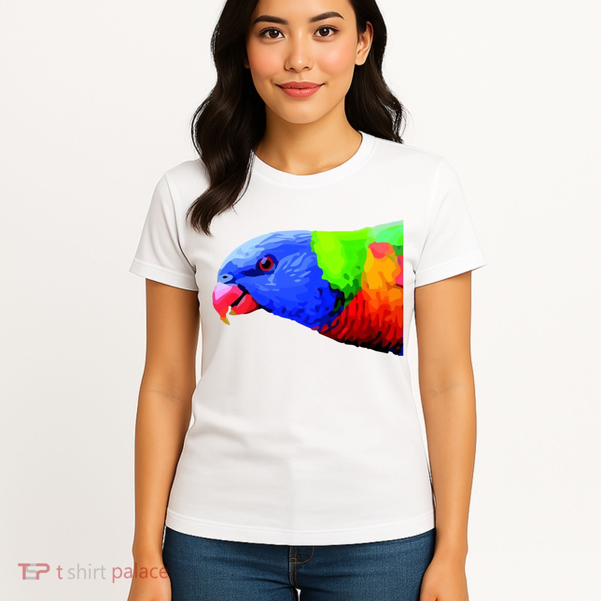 Cool Parrot Bird Funny Side Action Women's T-Shirt