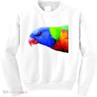 Cool Parrot Bird Funny Side Action Kids Sweatshirt thumb 0