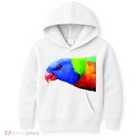 Cool Parrot Bird Funny Side Action Kids Hoodie thumb 0