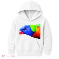 Cool Parrot Bird Funny Side Action Kids Hoodie thumb 0