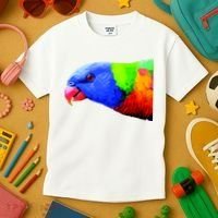 Cool Parrot Bird Funny Side Action Kids T-Shirt thumb 3